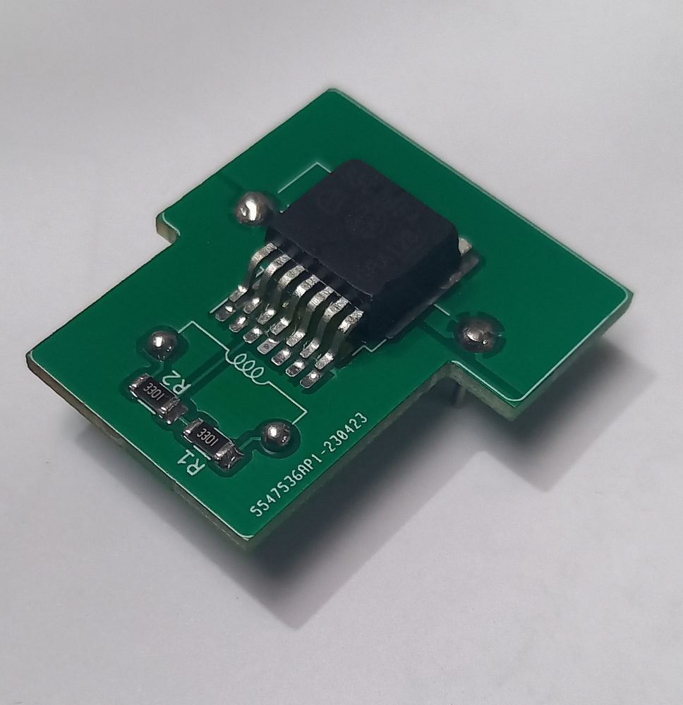 Close-up of the M.R. Electronics SSR upgrade